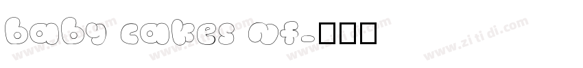 baby cakes nf字体转换